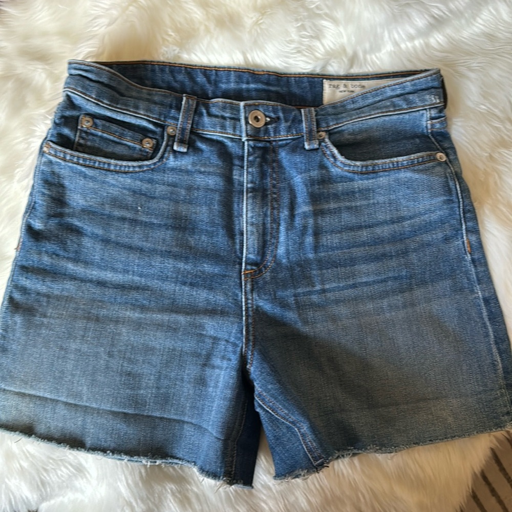 Rag and Bone Nina High Rise Jean shorts